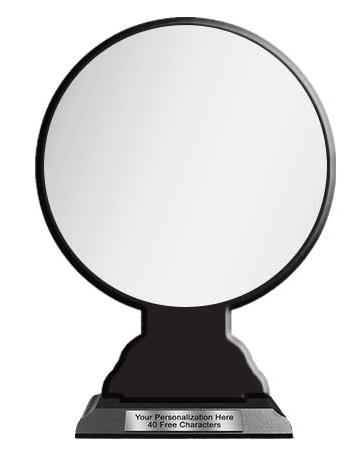 Blank Wood Trophy: 10" Circle with Wood Base. 2