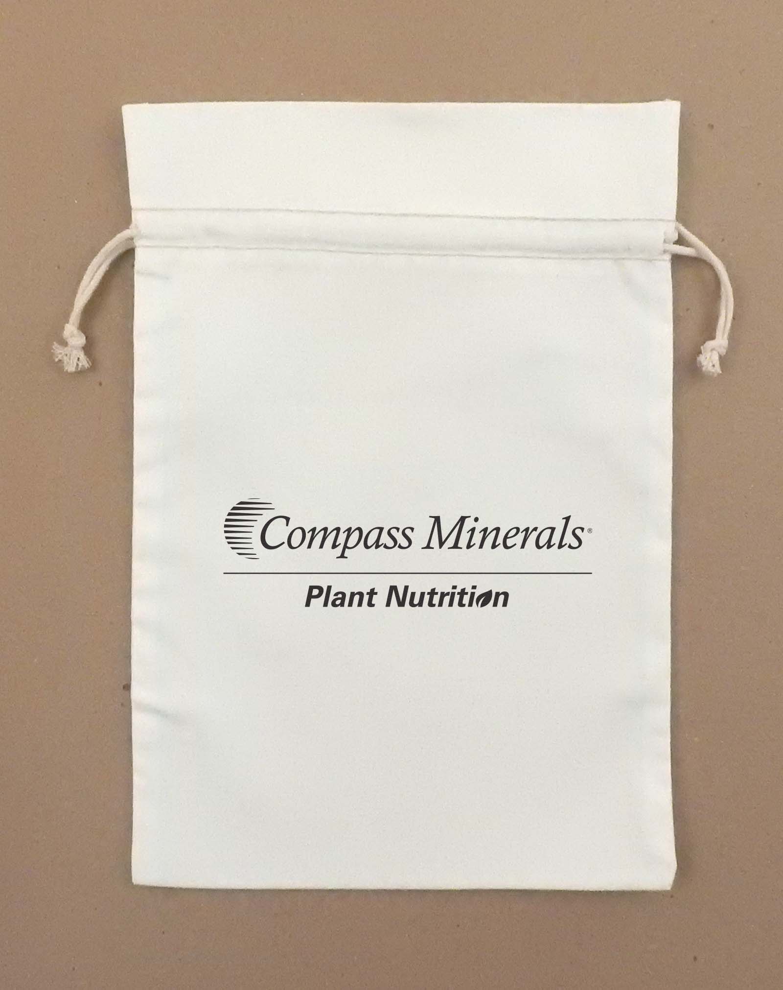 "Duplex" Cotton Double Drawstring Bag 3 x 4" 1