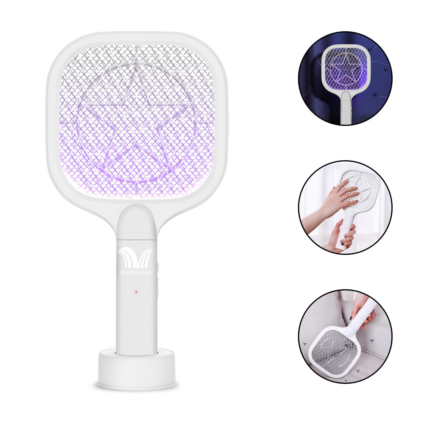 Smart Bug Zapper Electric Fly Swatter with USB 1