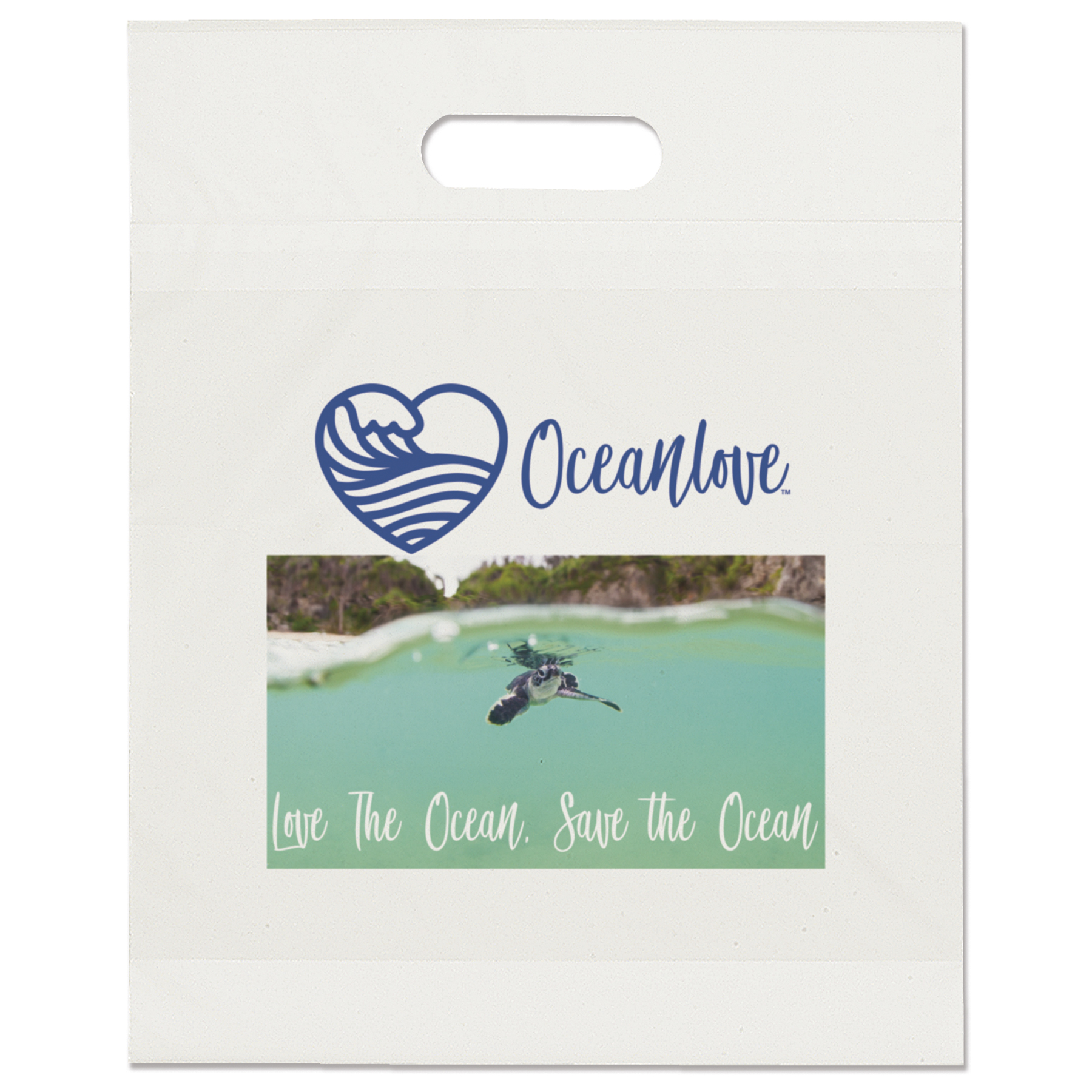 Eco Die Cut Handle Bag - 12W x 15H x 3 - Dynamic Color