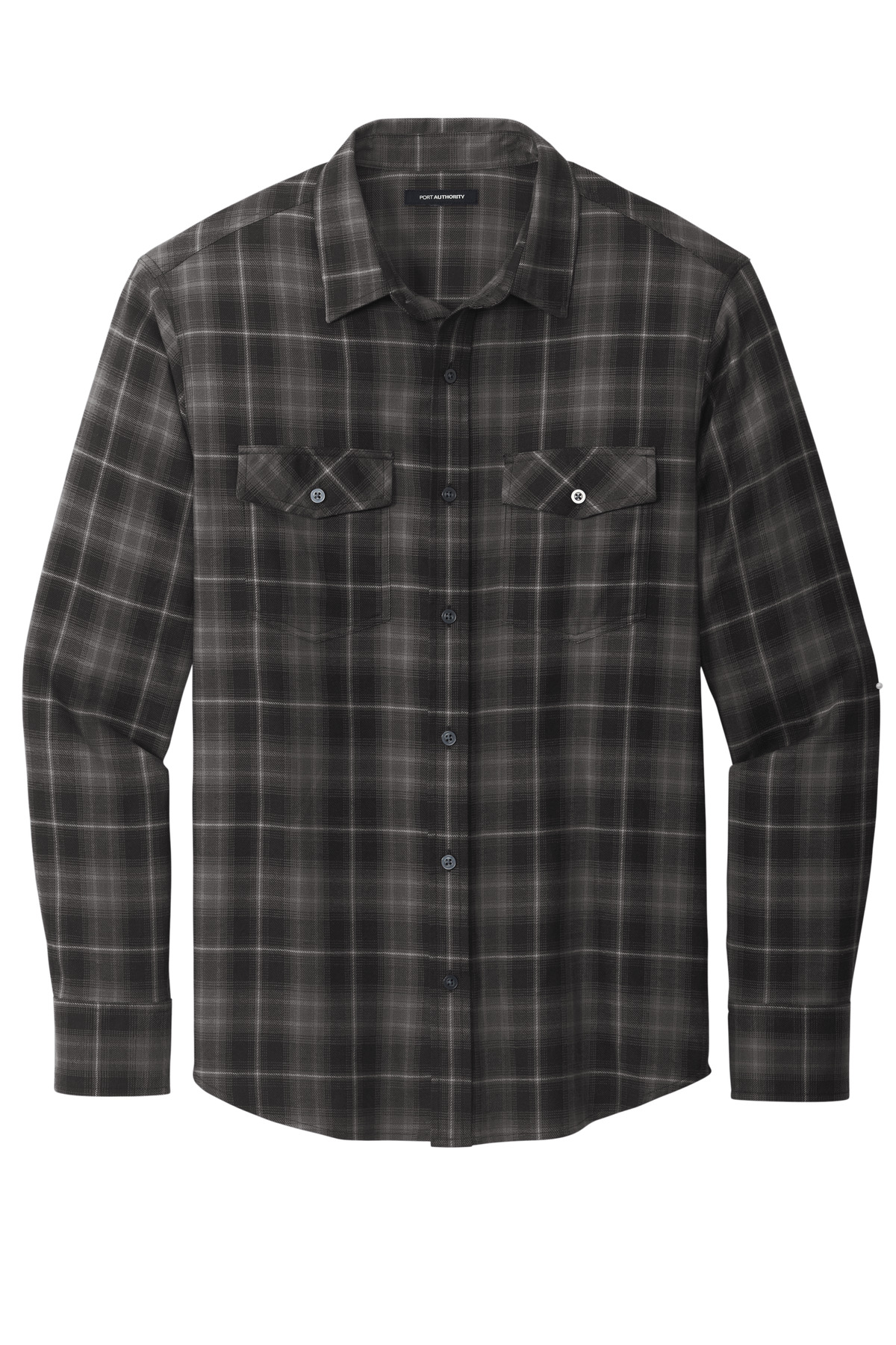 Long Sleeve Ombre Plaid Shirt