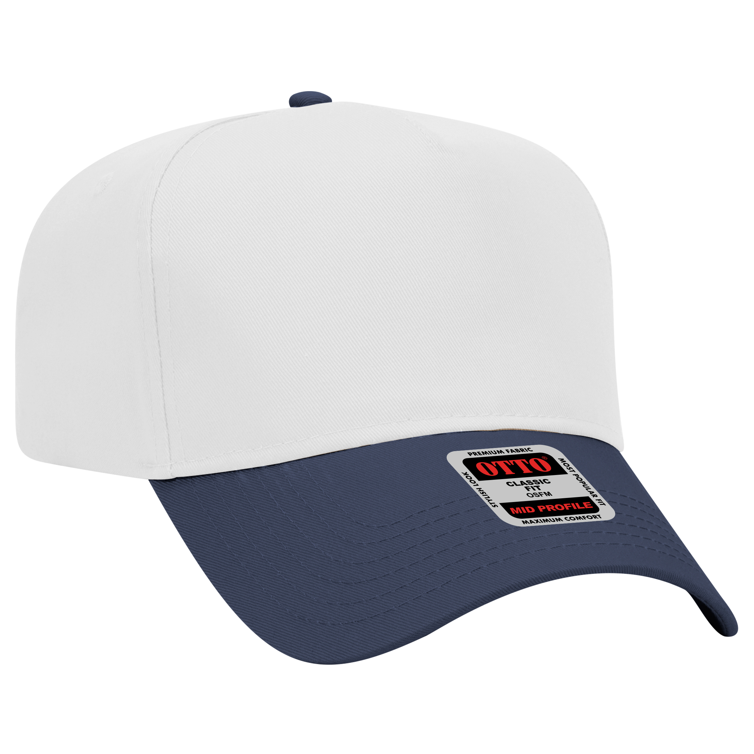 OTTO CAP® 5 Panel Mid Profile Baseball Cap 11