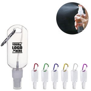50ml Sanitizer Dispenser Bottle With Carabiner 22