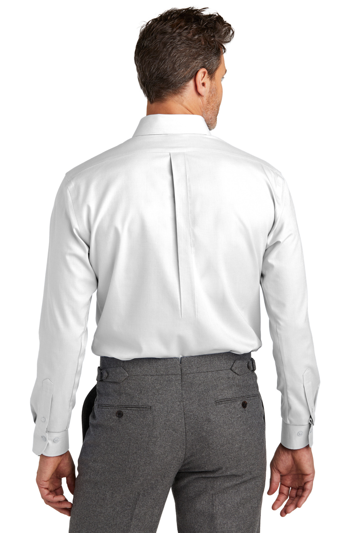Brooks Brothers Tall Wrinkle-Free Stretch Nailhead Shirt TBB18002 1
