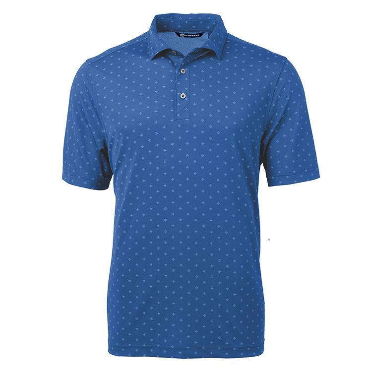 Cutter & Buck Virtue Eco Pique Tile Print Recycled Men's Polo 2