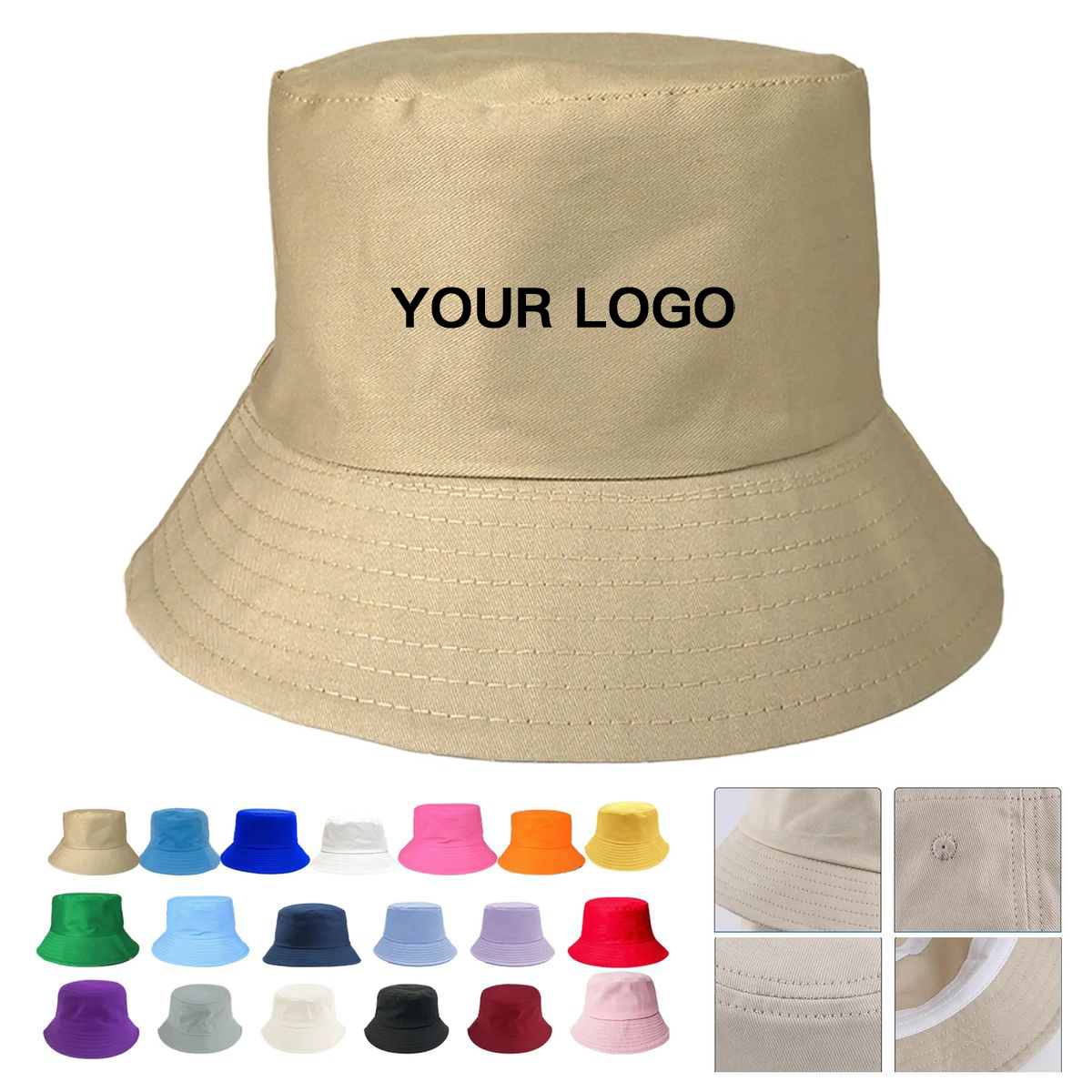 Cotton Bucket Hat with Wide Brim for Outdoor Use 5