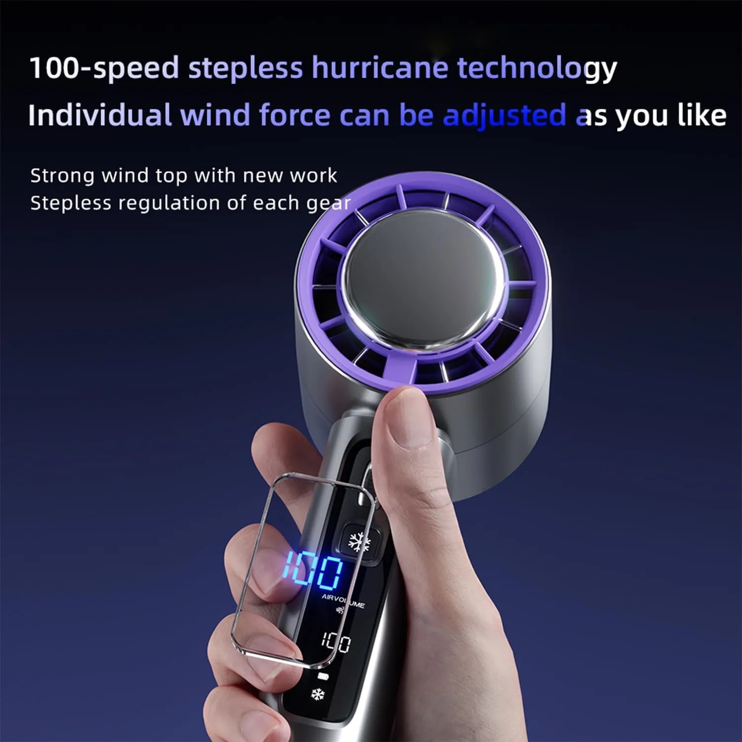 High-Speed Handheld USB Mini Turbine Electric Fan 4