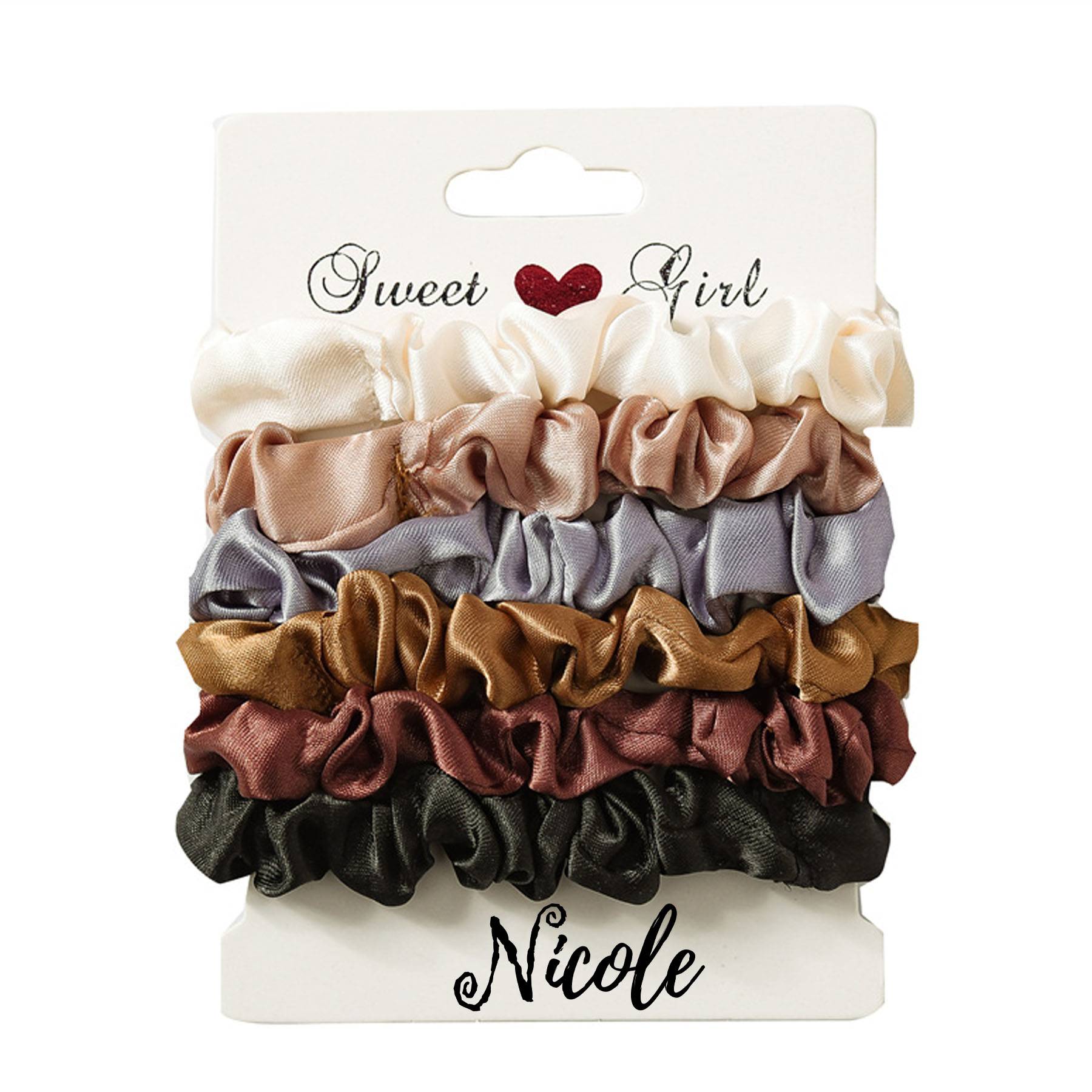 Satin Hair Ties 5 Pack 5