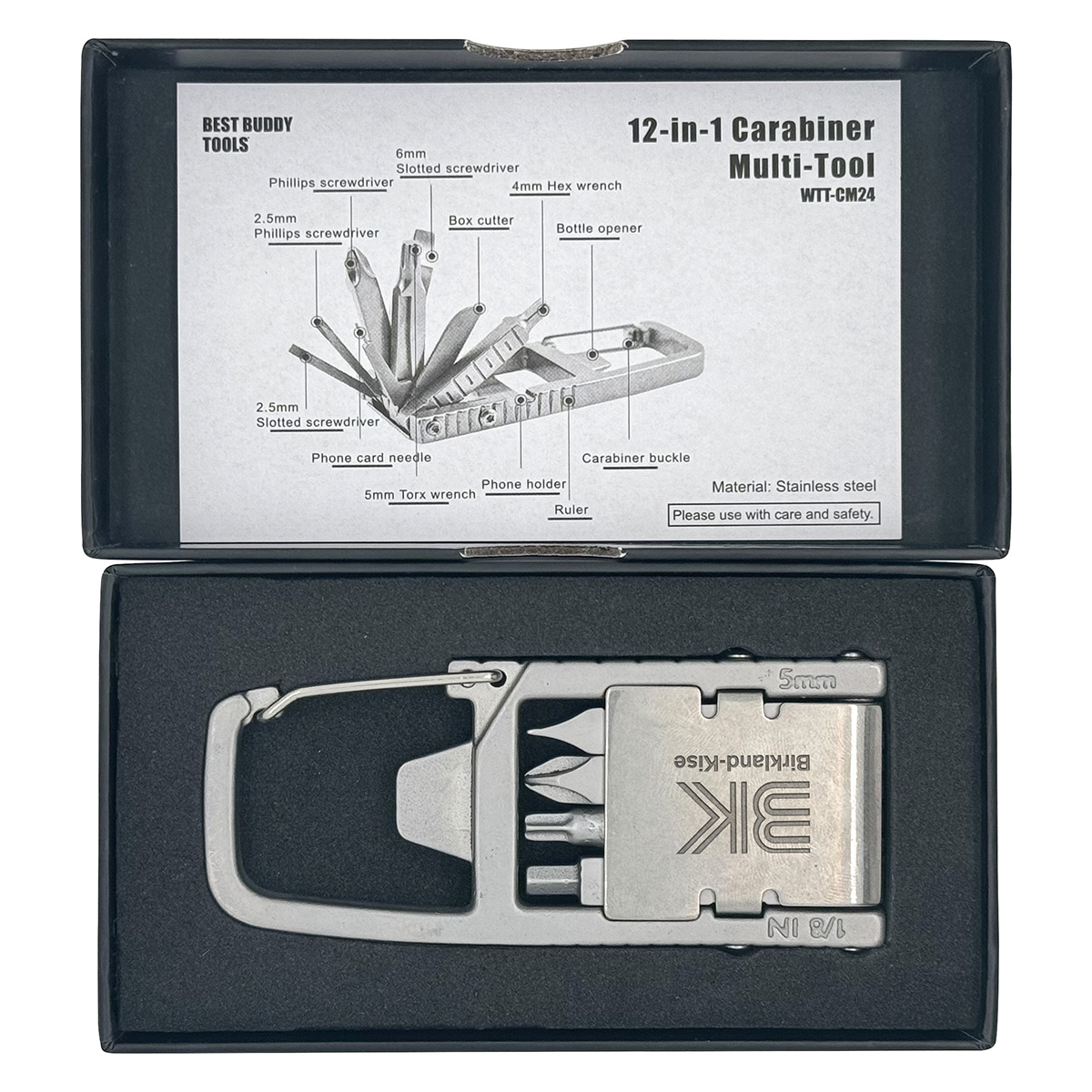 Best Buddy Tools® 12-in-1 Carabiner Multi-Tool 7