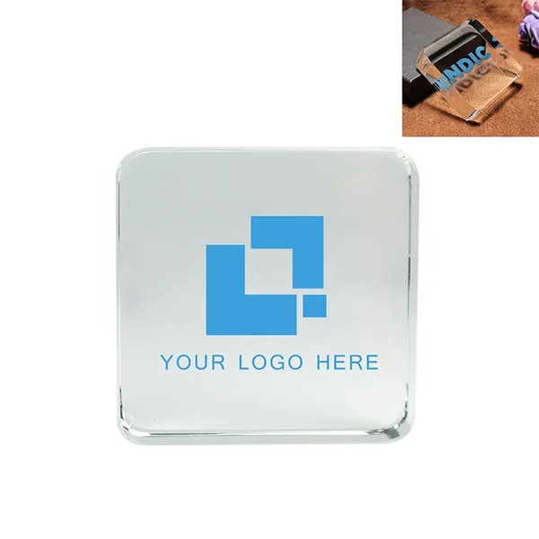 Crystal Square Paperweight 2