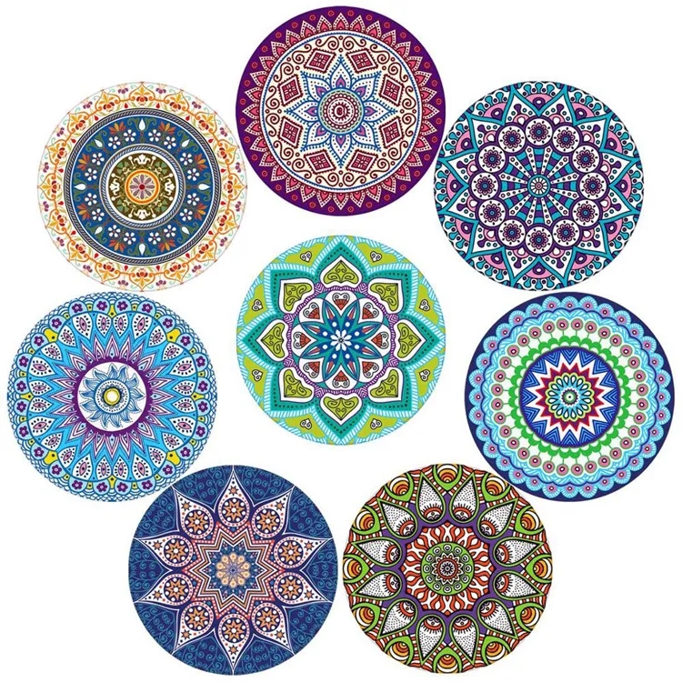 Round Absorbent Ceramic Coasters 5