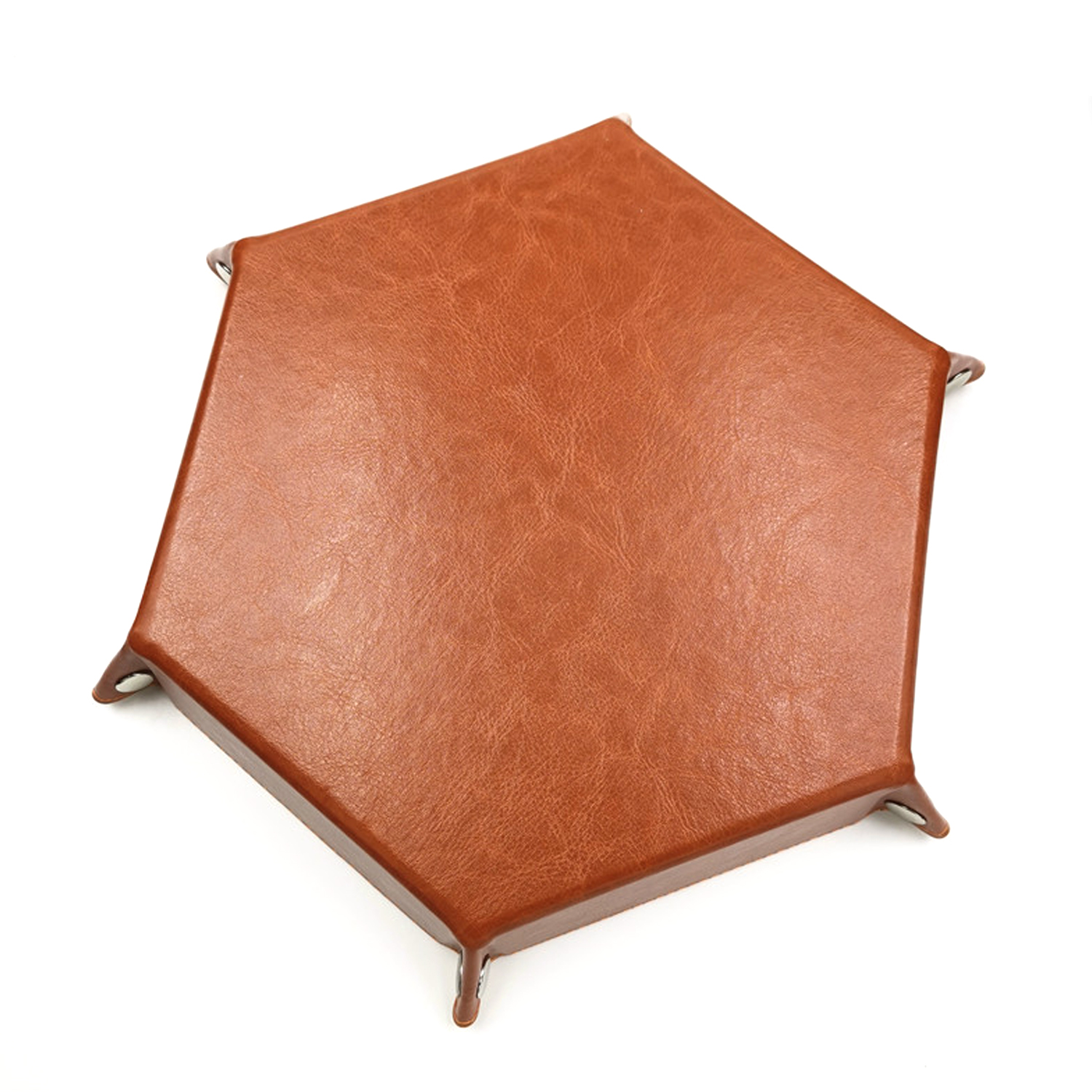 PU Leather Collapsible Desk Sundries Storage Tray 2