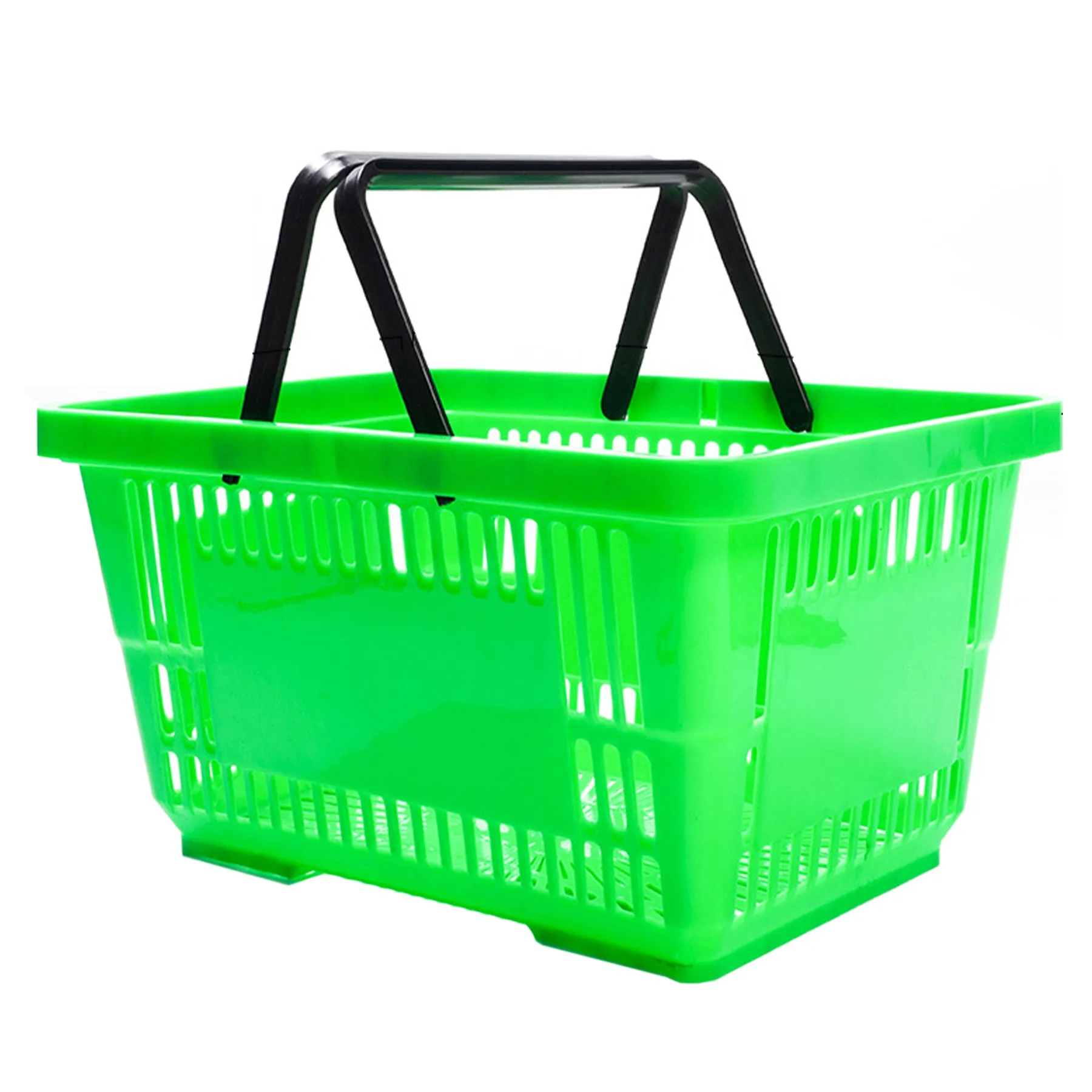 Polypropylene 2 Handle Plastic Shopping Basket 1