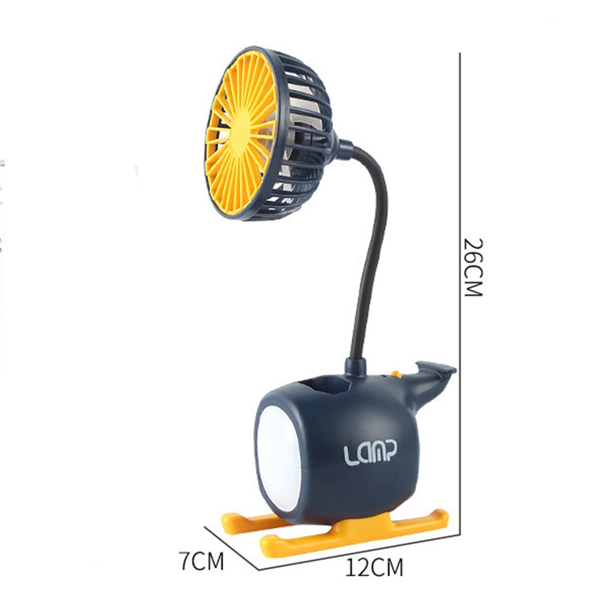 Portable Helicopter Night Light Mini Fan 4