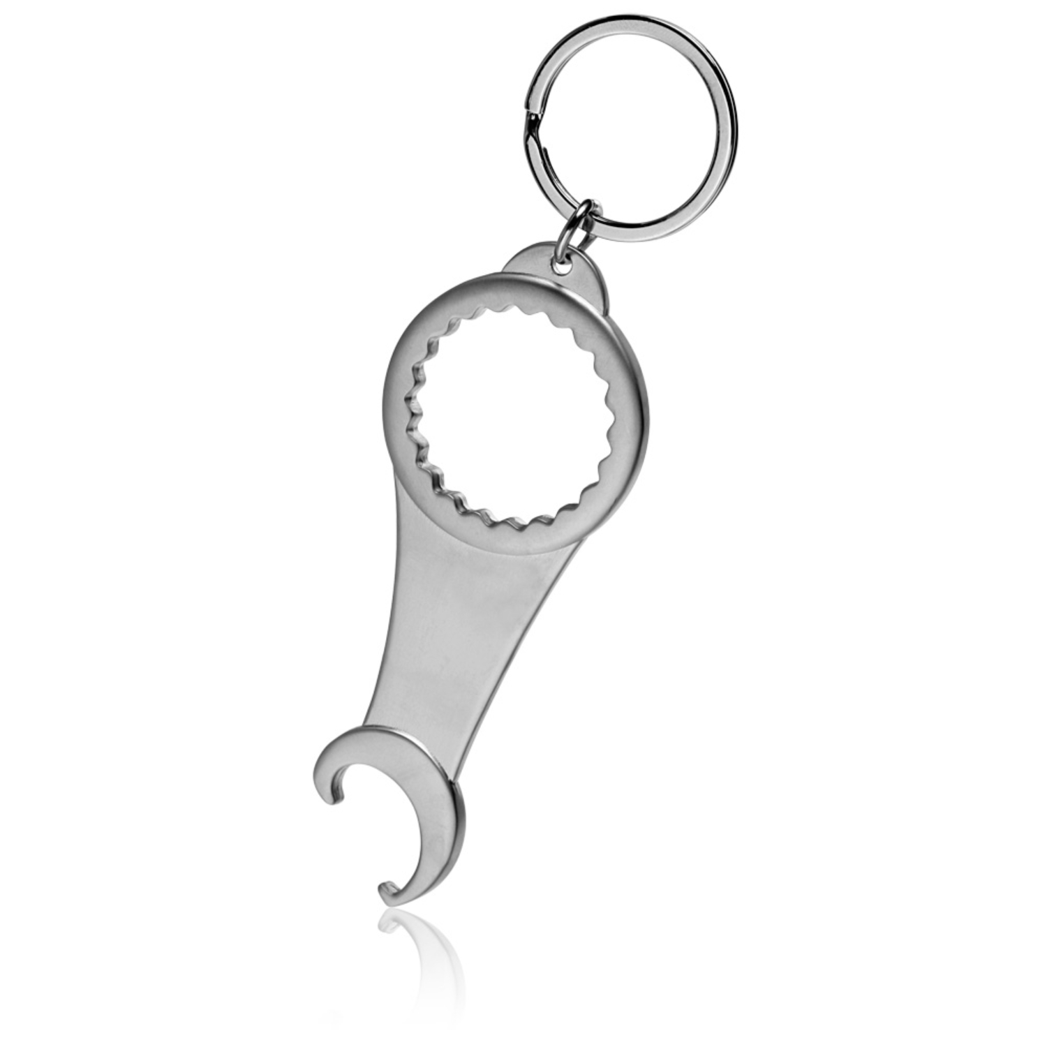 2-in-1 Metal Bottle Opener Keychain 3
