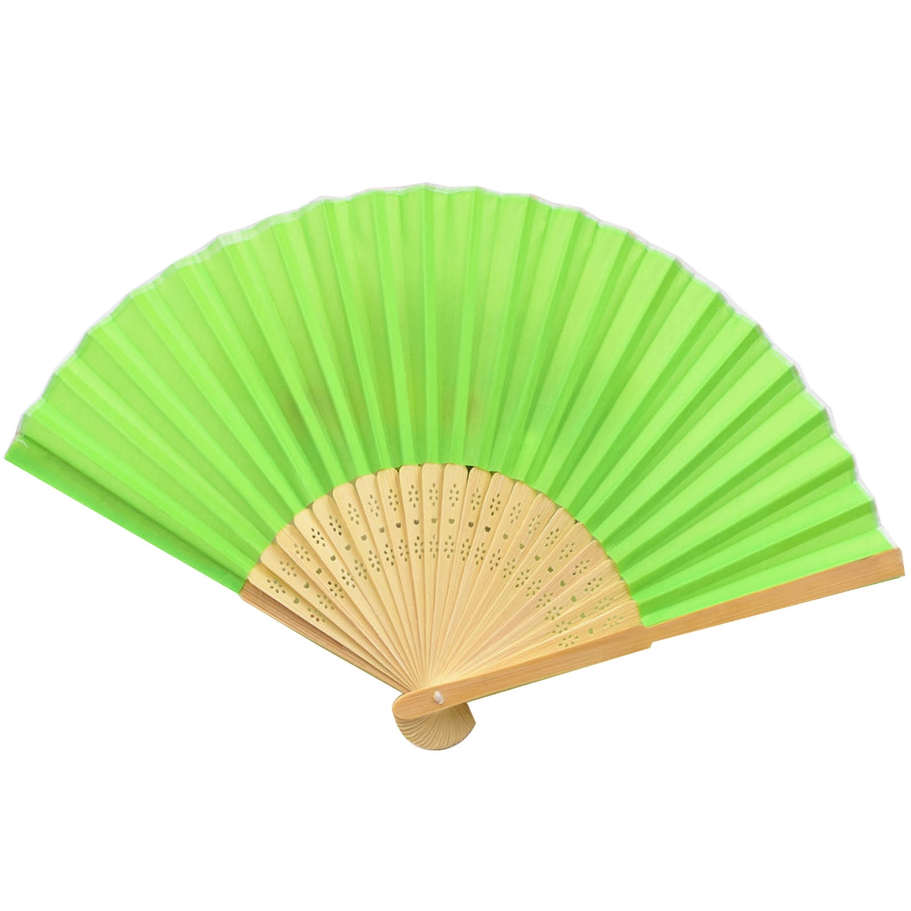 Fabric Bamboo Folding Hand Fan 12