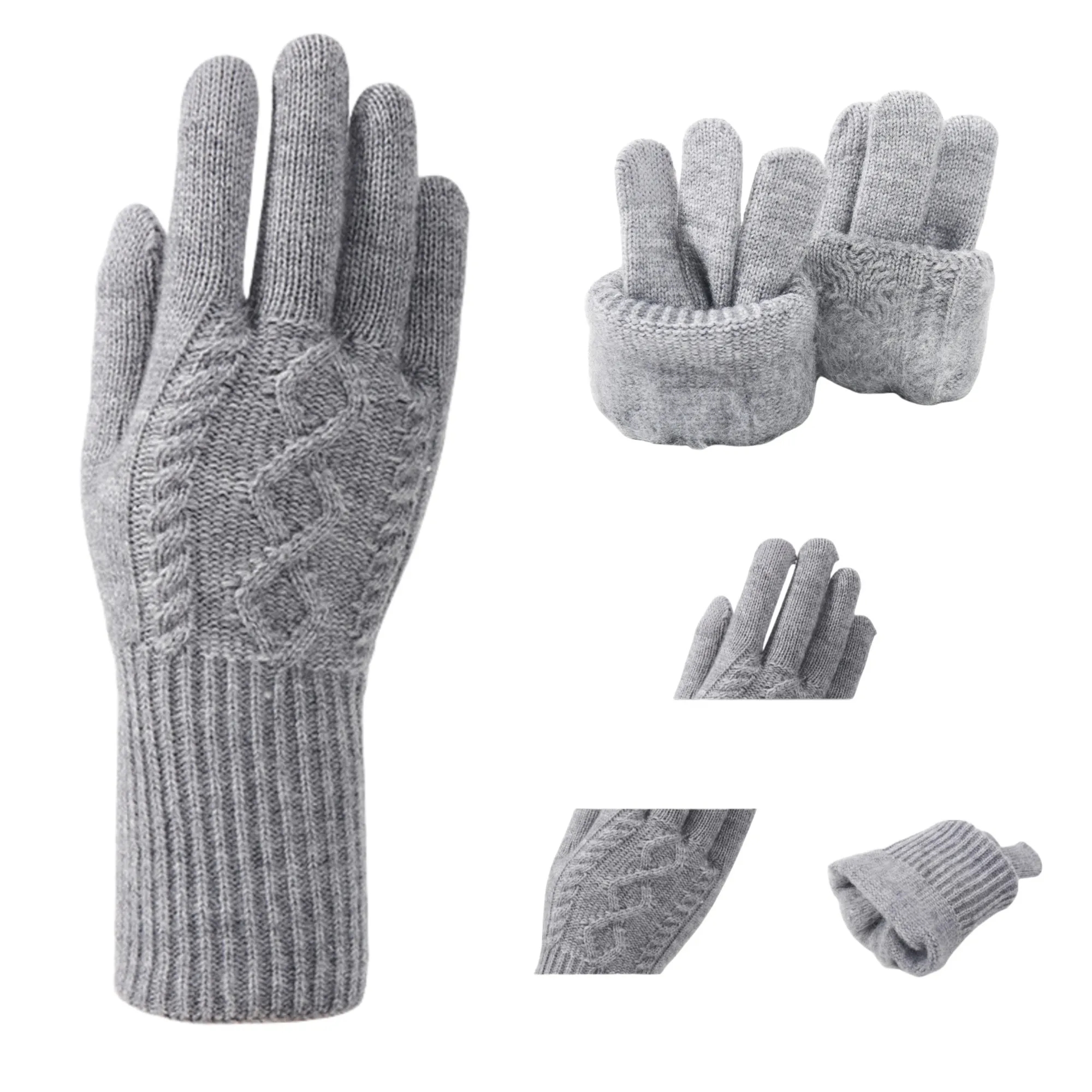 Touchscreen Compatible Knitted Gloves 4