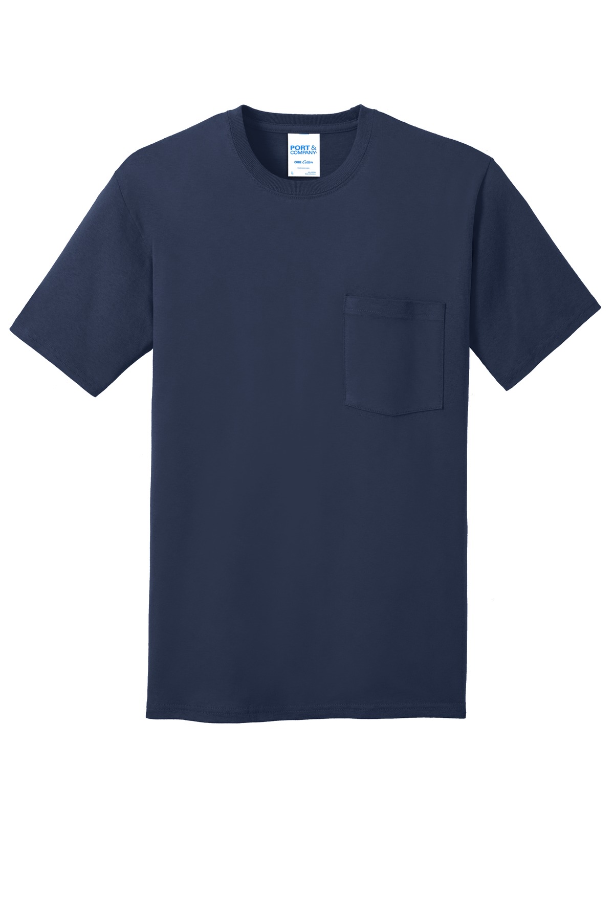 Port & Co Core Cotton Pocket Tee. PC54P 62