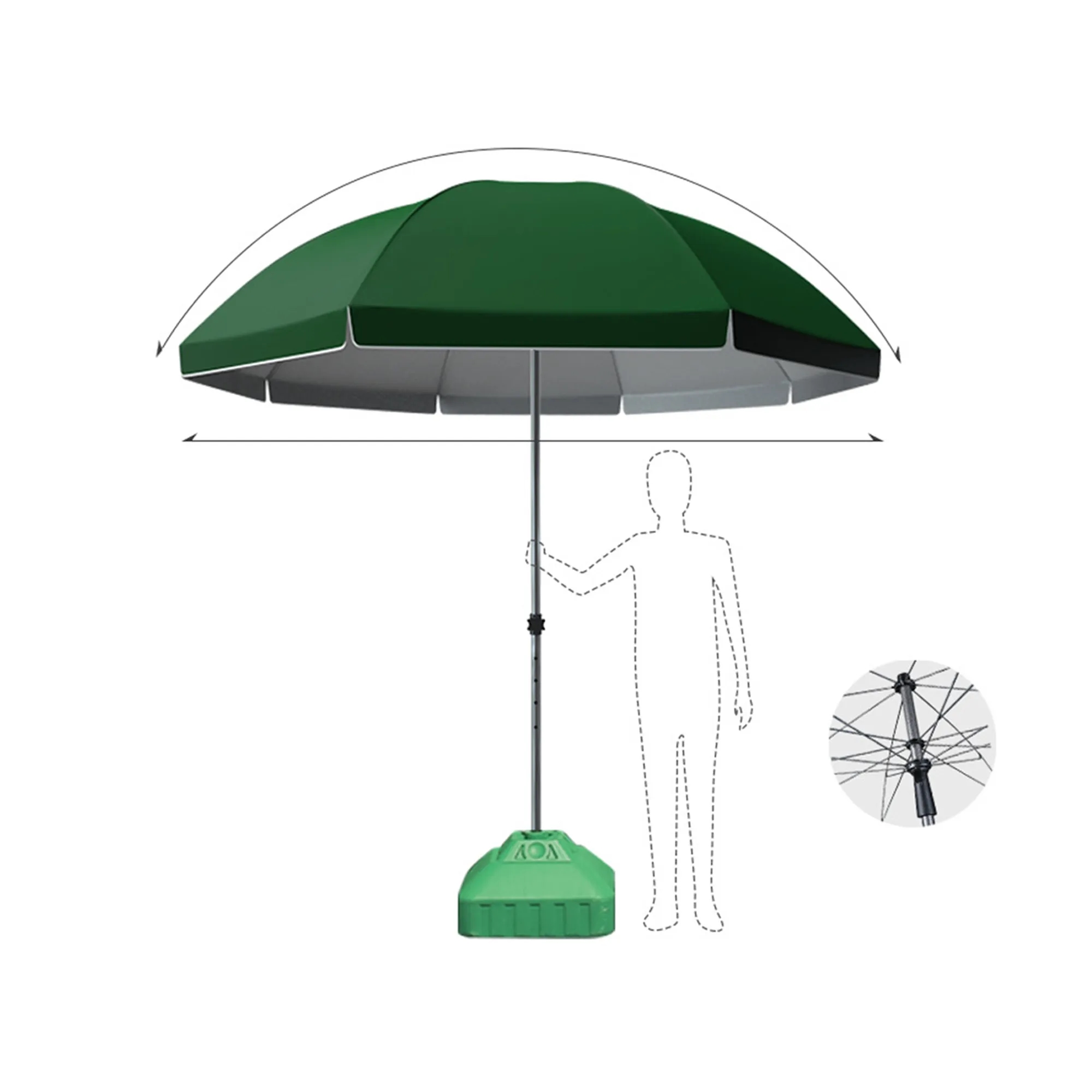 8 Panel Beach Umbrella 1