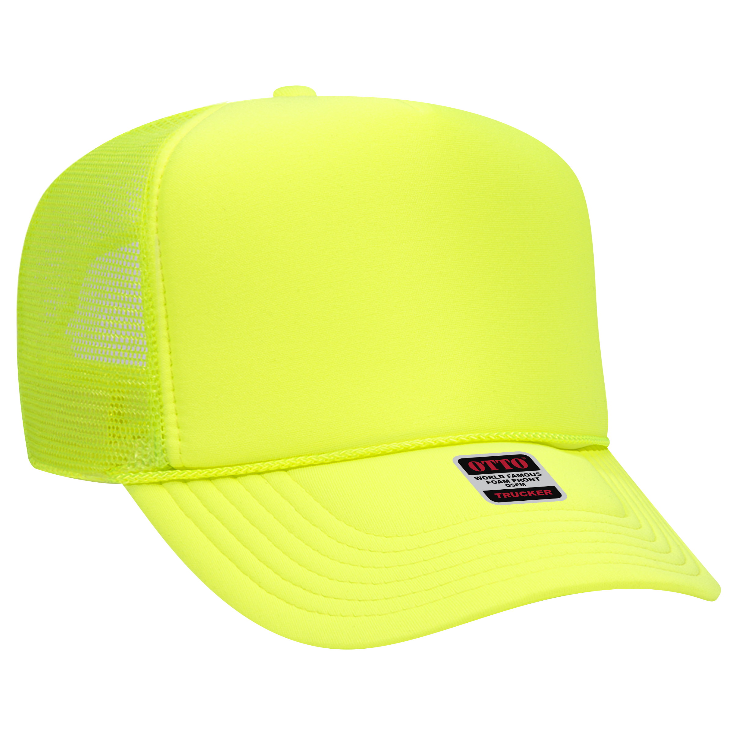 OTTO CAP® 5 Panel High Crown Mesh Back Trucker Hat 22