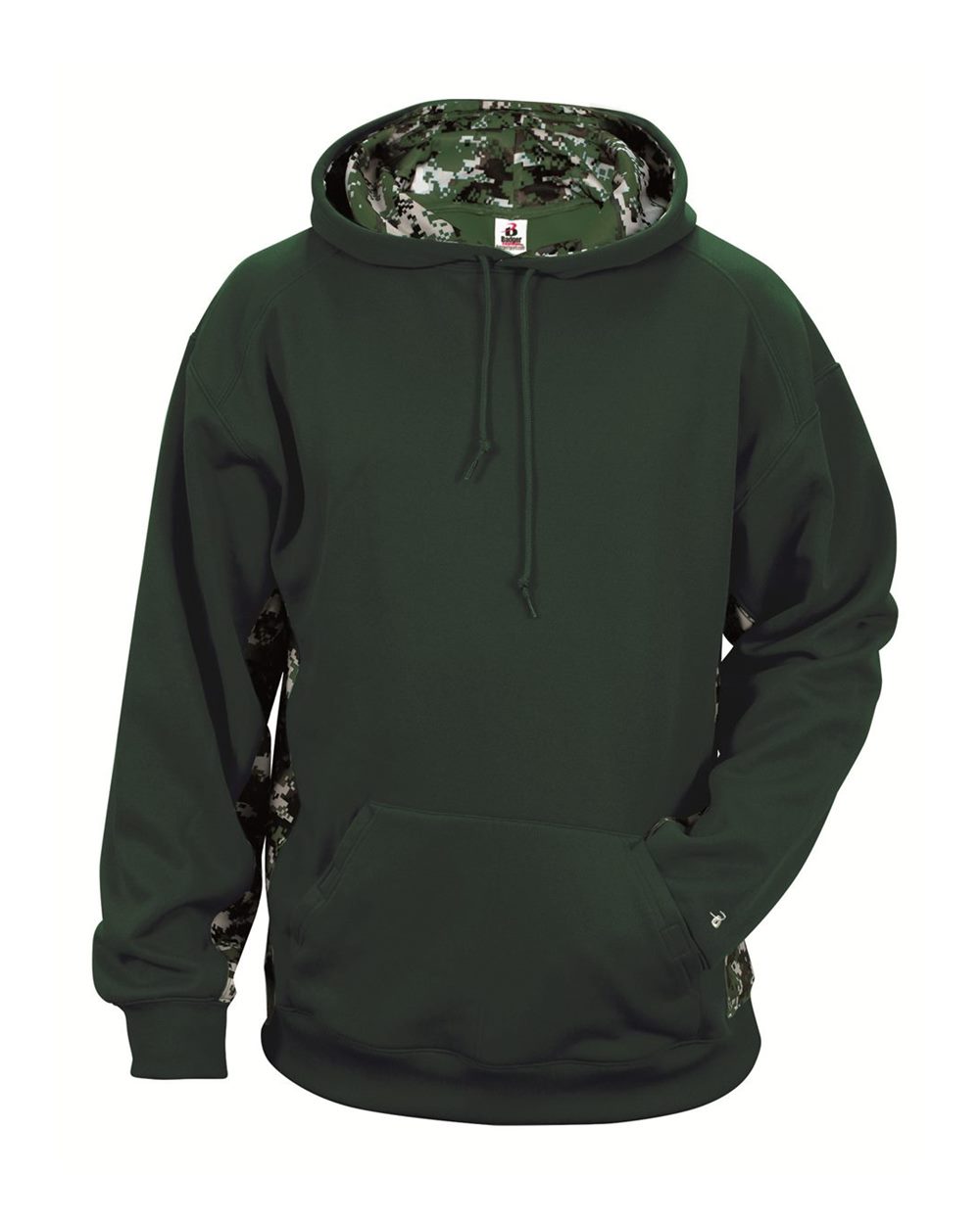 Youth Digital Camo Colorblock Performance Fleece Hooded Sweatshirt - 2464 20