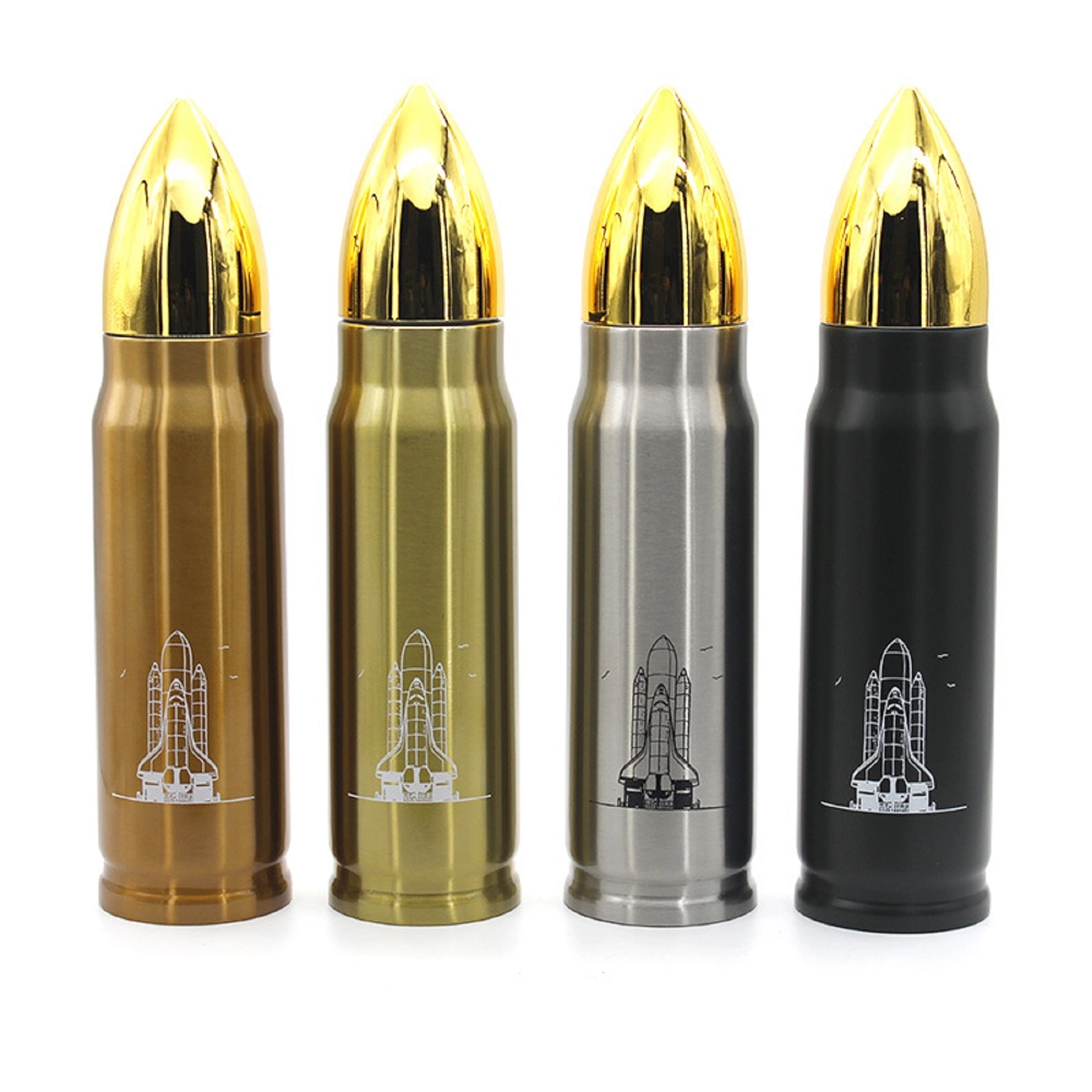 17 oz Double Wall Stainless Steel Vacuum Bullet Water Flask 7