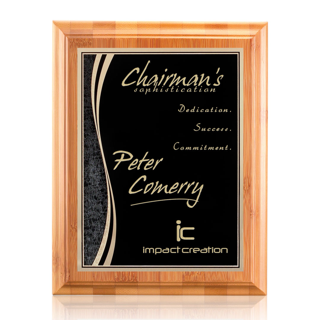 Bamboo/Finch Plaque - Black 2