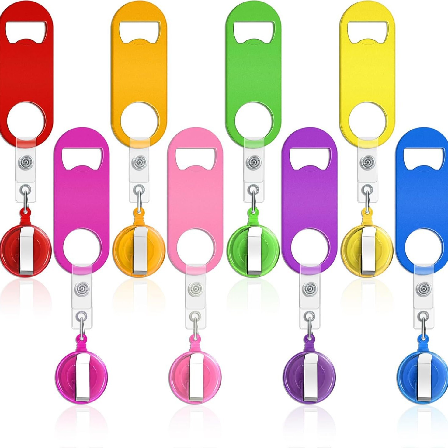 Retractable Flat Bottle Opener With Belt Clip 4