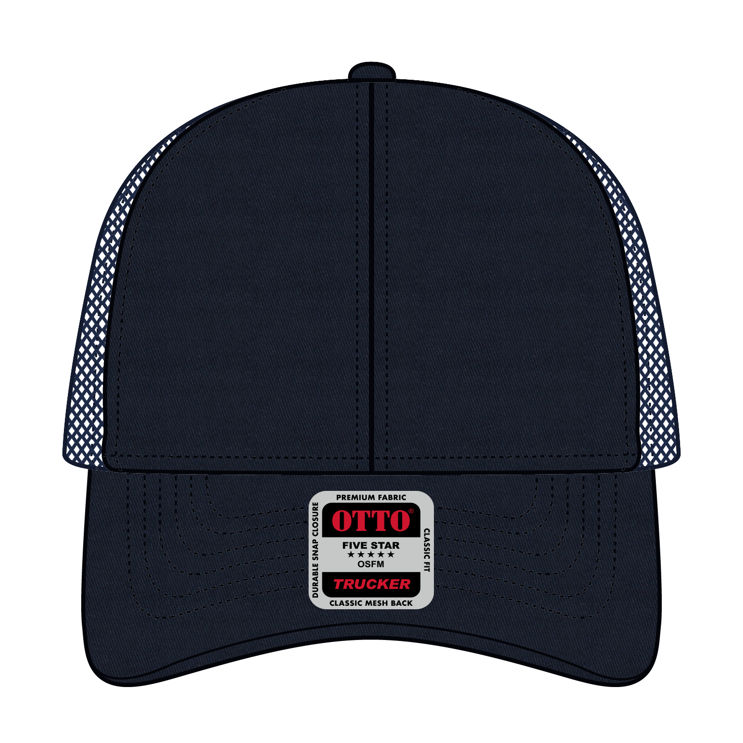 OTTO CAP® 6 Panel Low Profile Mesh Back Trucker Hat 47