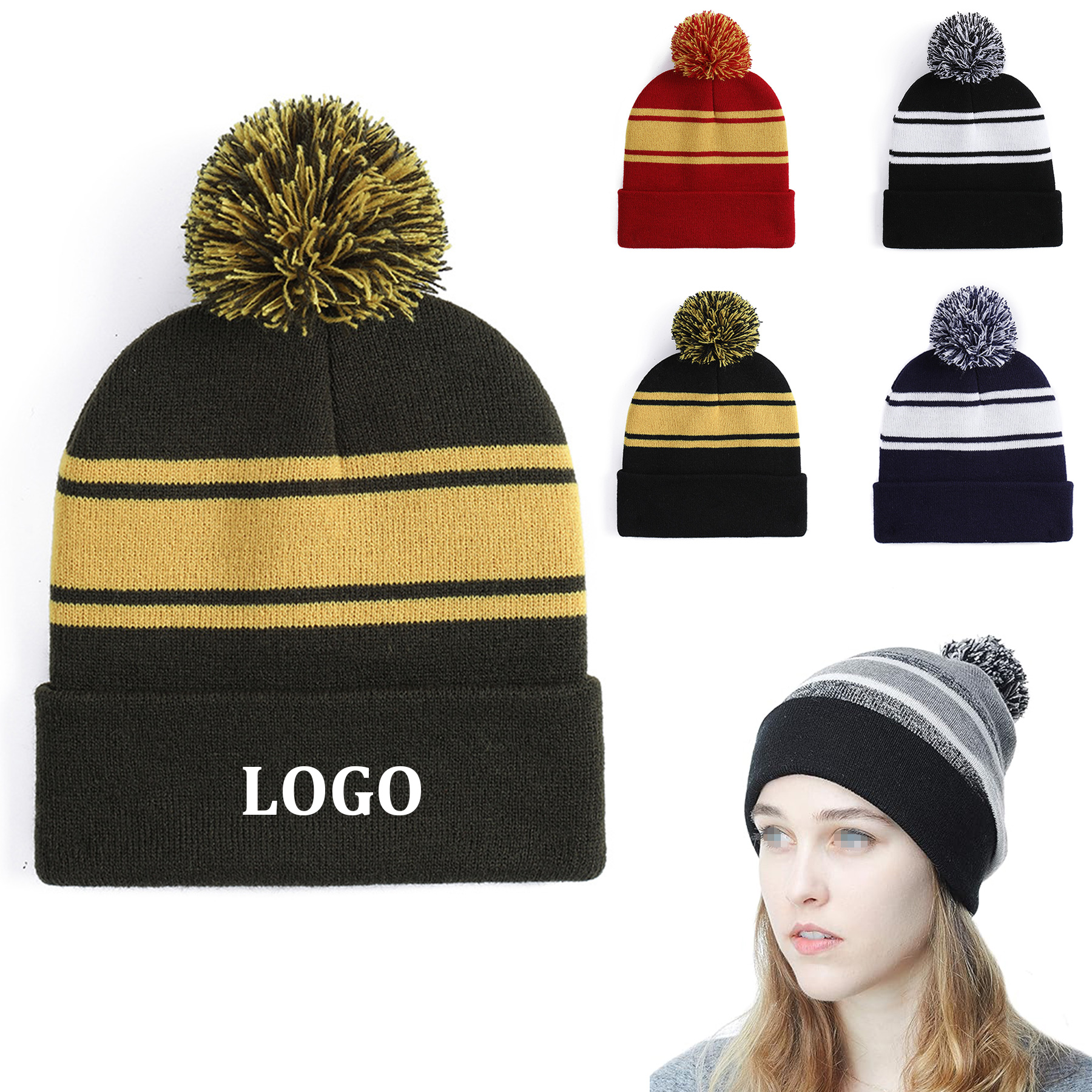 Winter Knit Beanie Hat 5