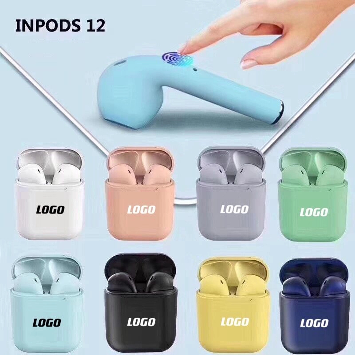 Multi-Color Wireless Earbuds with Charging Case 4