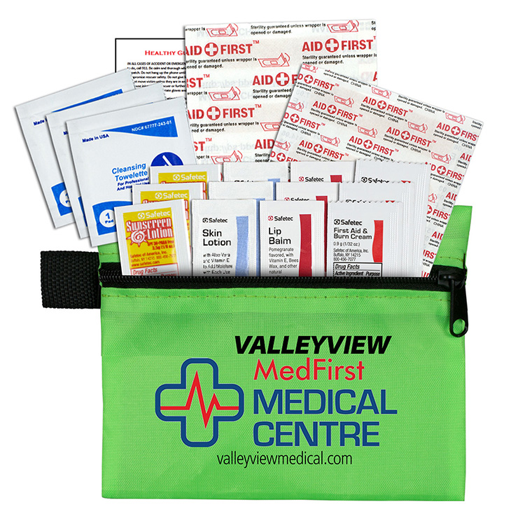 "LAZY DAY" 31 Piece Advanced First Aid Sun and Outdoors Kit in Zipper pack Components 14