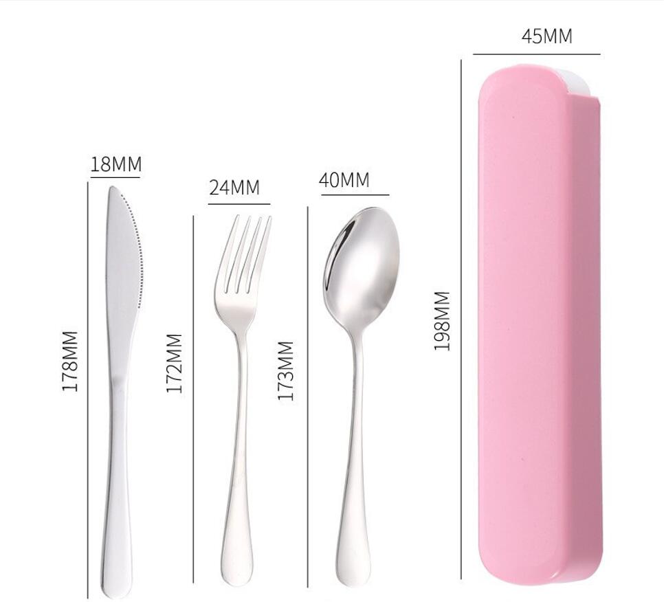 Portable Utensils Set Stainless Steel Knife Fork and Spoon 7