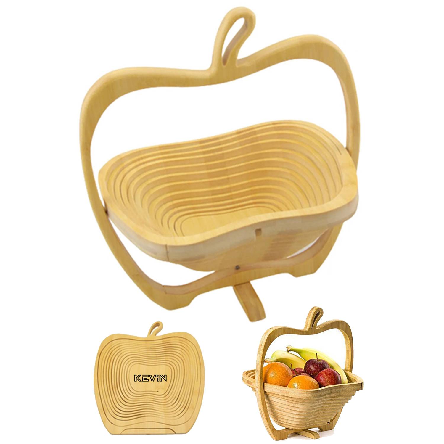 Foldable Bamboo Fruit Basket 2