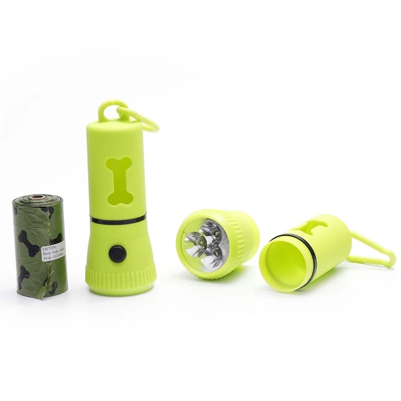 Pet Poop Bags Holder Dispenser with LED Flashlight 4