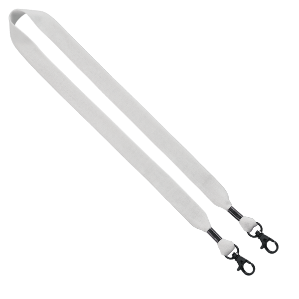 3/4" Cotton Double Lobster Clip Lanyard 24