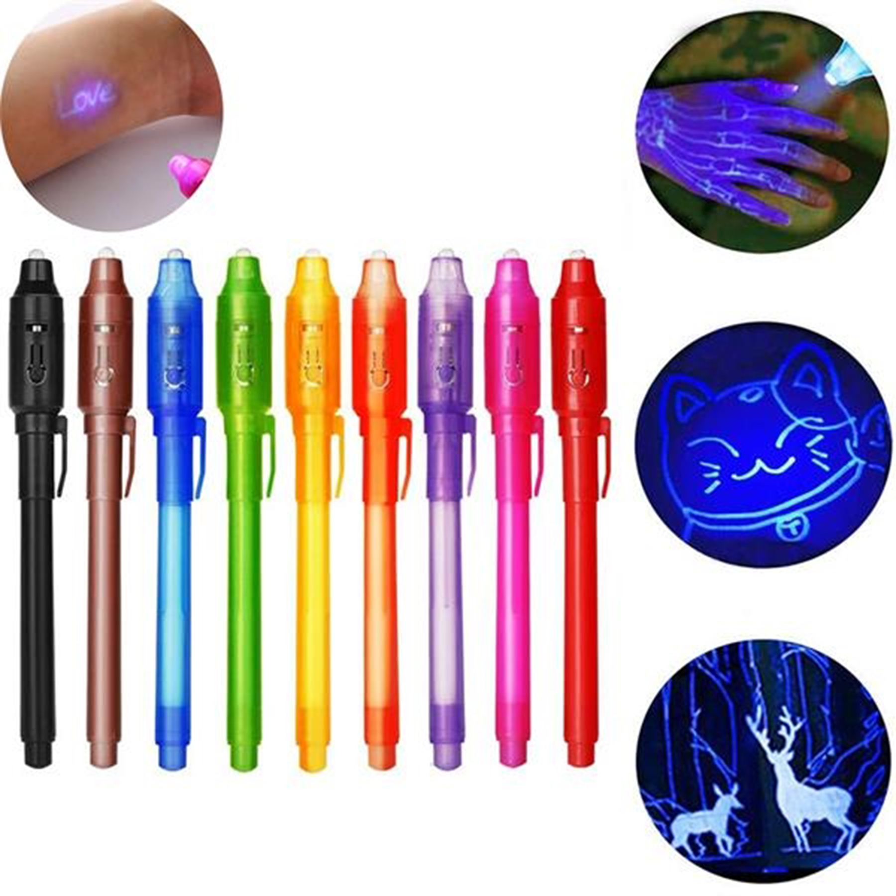 Invisible Magic Ink Pen with UV Light 1