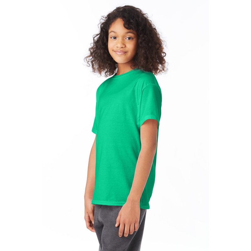 Hanes Youth 5.2 Oz., 50/50 ComfortBlend® EcoSmart® T-Shirt 4
