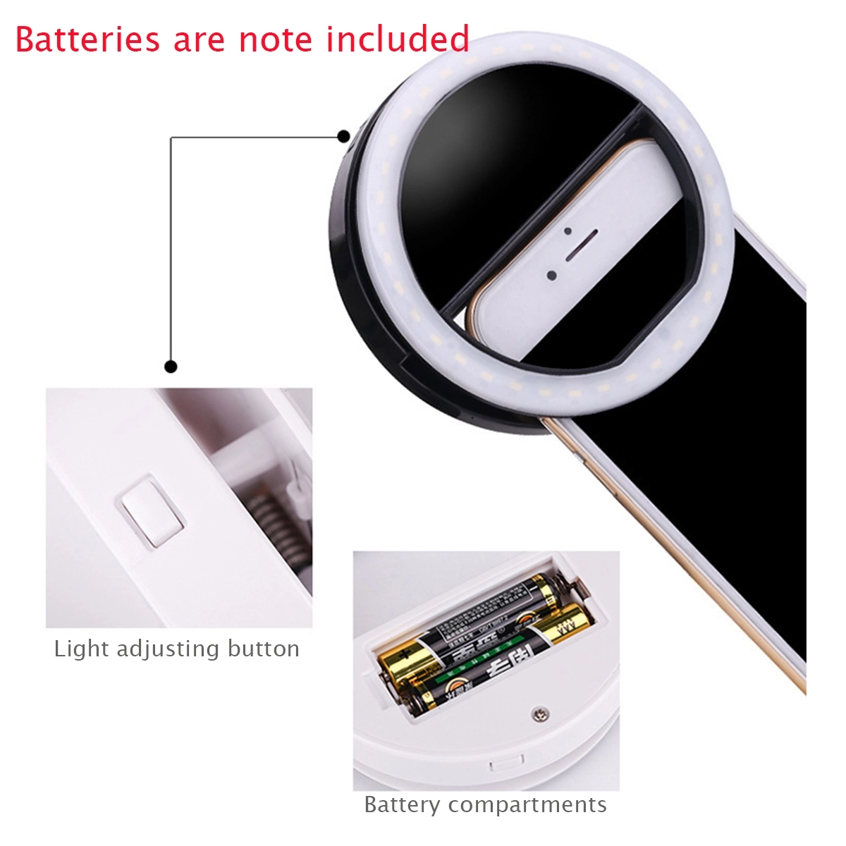 Portable Selfie Ring Fill Light For Phone 4