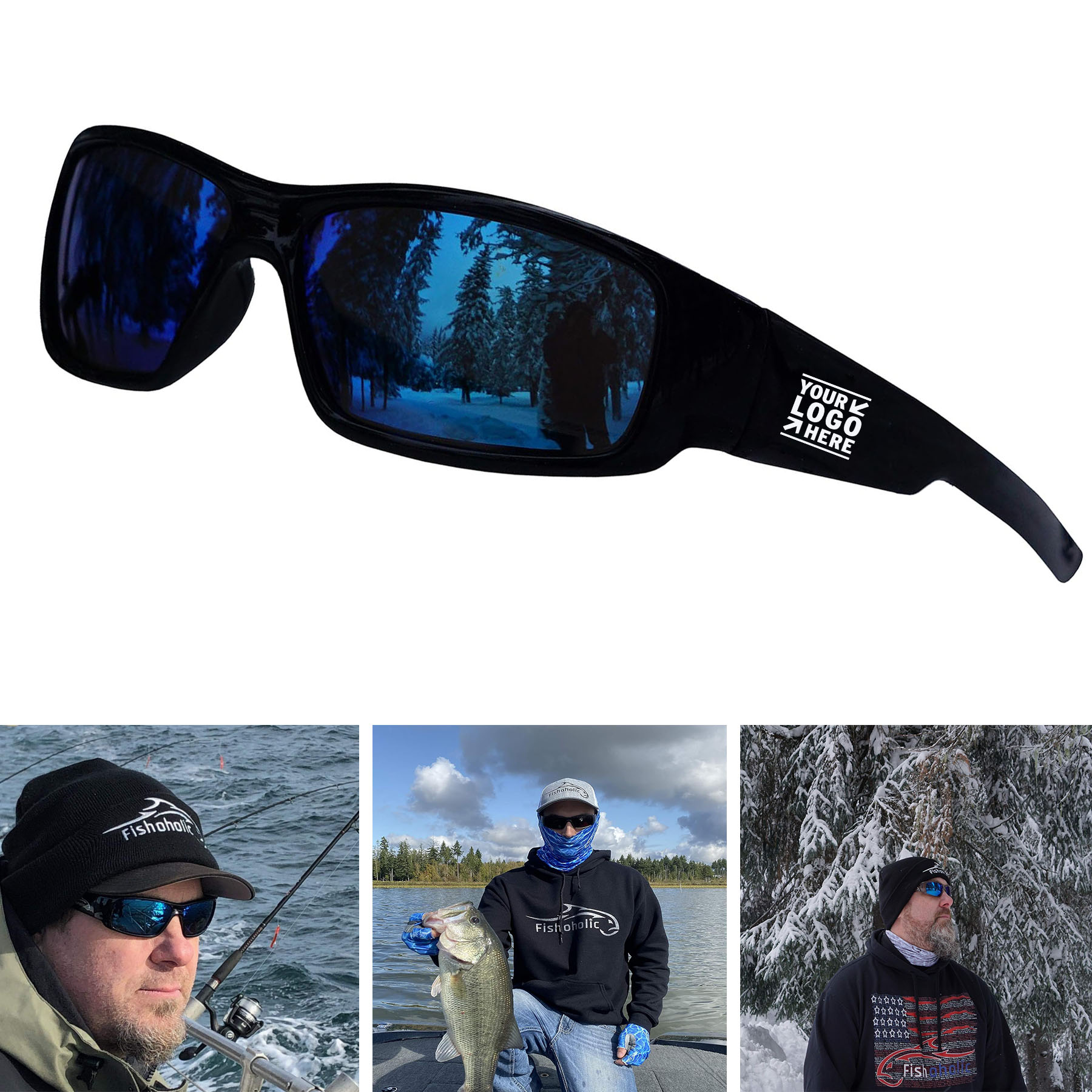Men Women UV400 9 Colors Fishing Gift Fishoholic Polarized Hiking Sunglasses 2