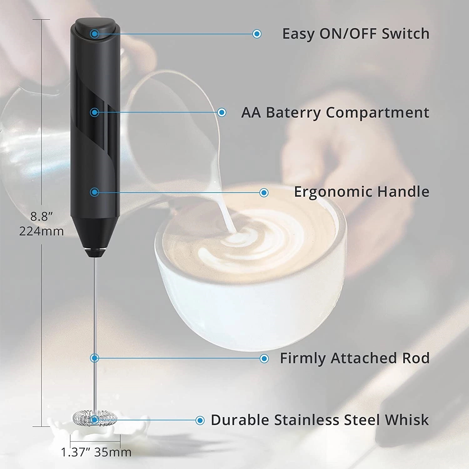 Handheld Milk Frother 11