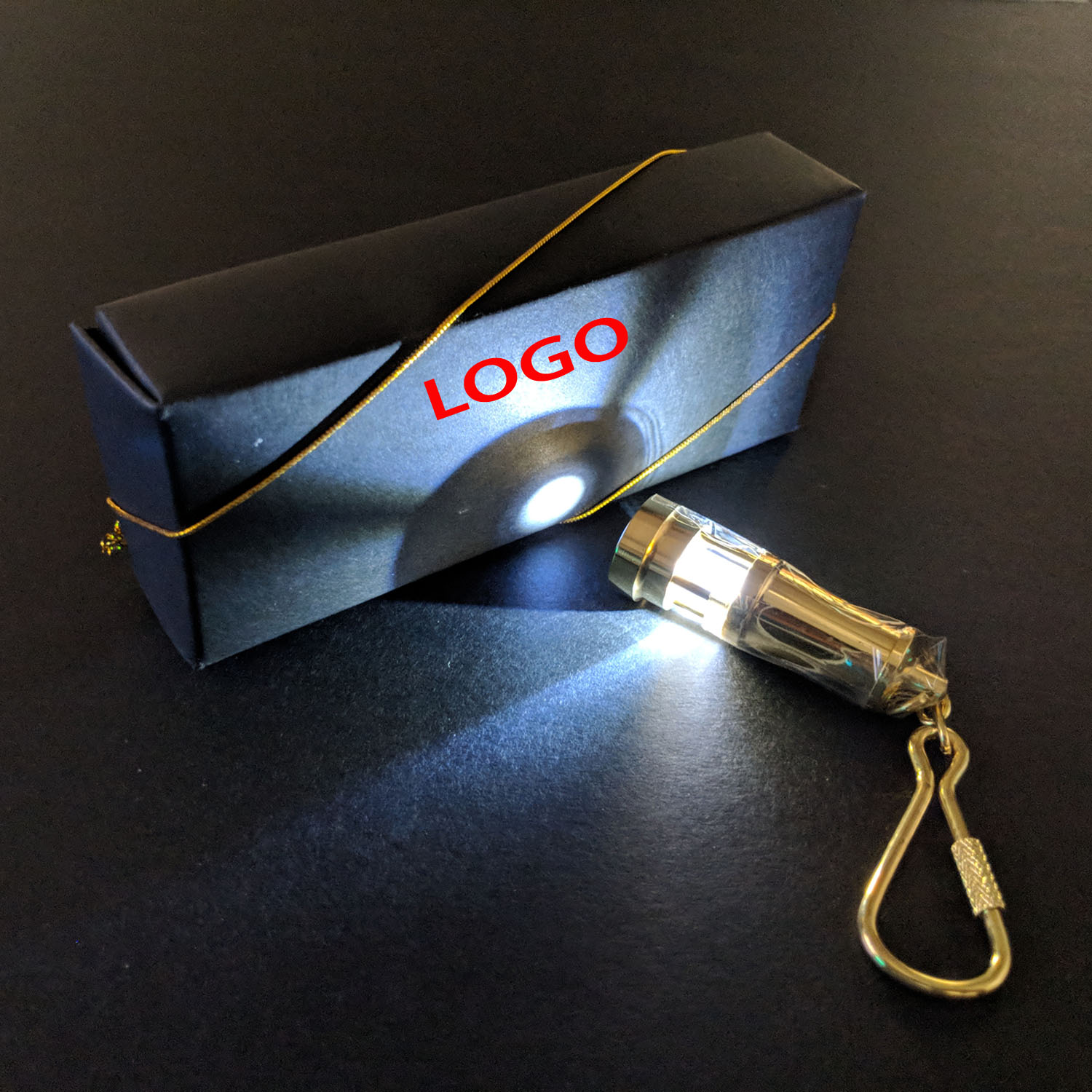 Brass Lamp Keychain with Light 2
