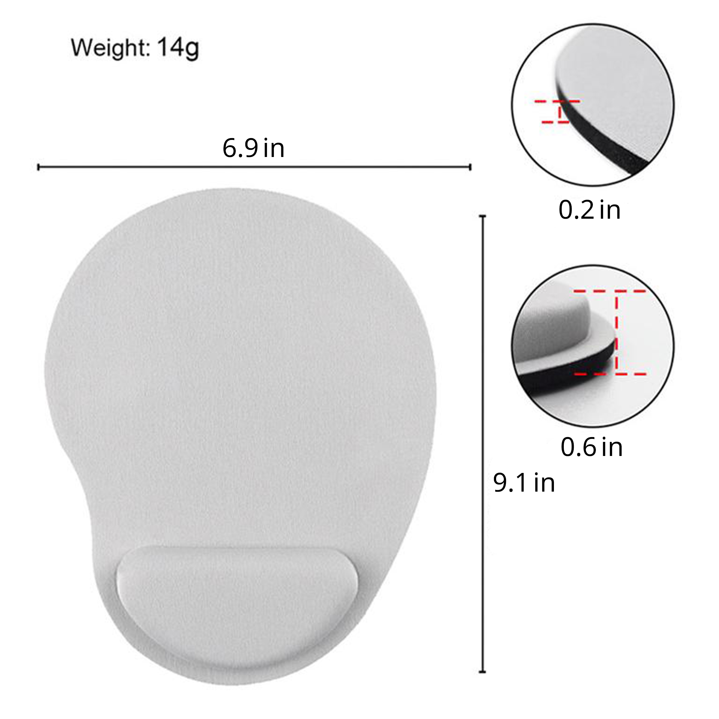 Comfortable Wrist Rest Mouse Pad 1