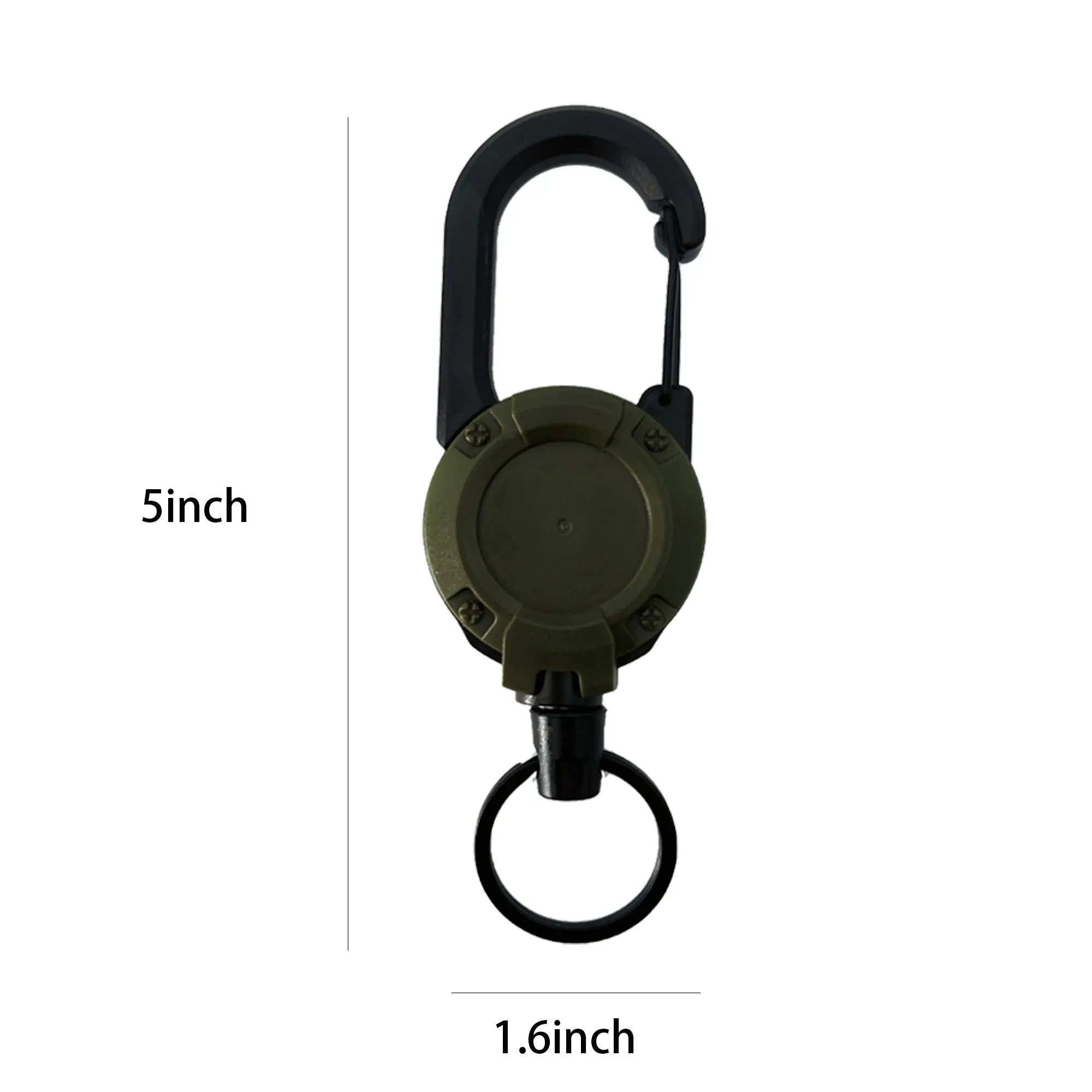 Spring Retractable Steel Wire Carabiner 1