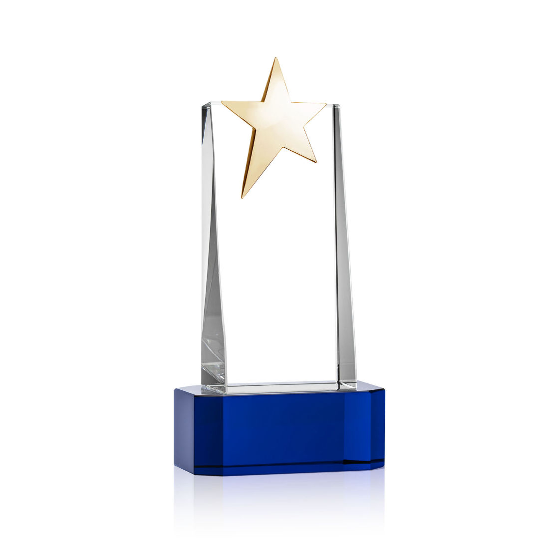 Fanshaw Gold Star Award on Base - Blue 6