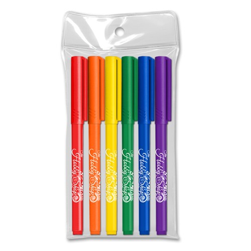 Note Writer Felt Tip Pen - USA Union Made - 6 Pack