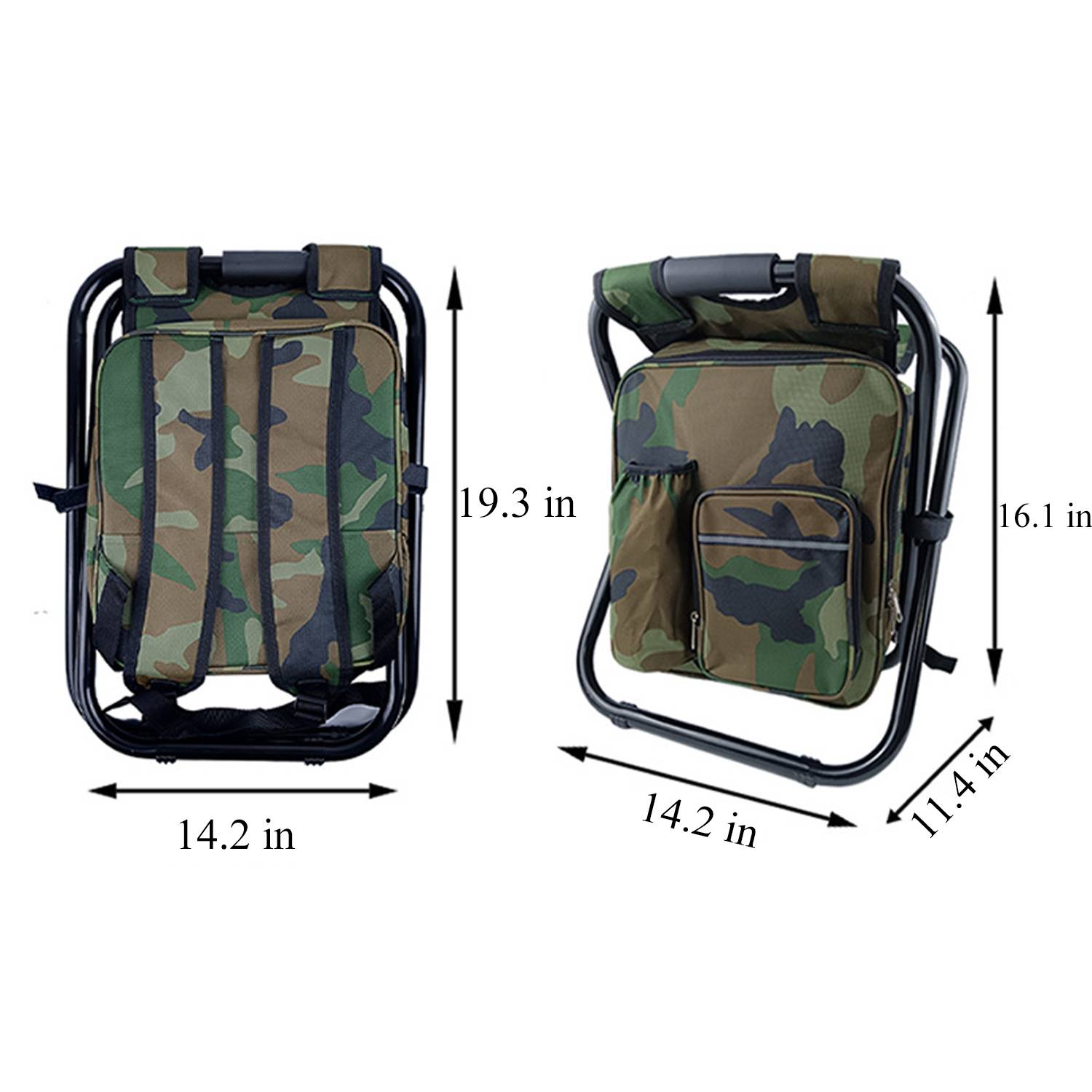 Portable Oxford Insulated Cooler Bag Foldable Camping Chair 9