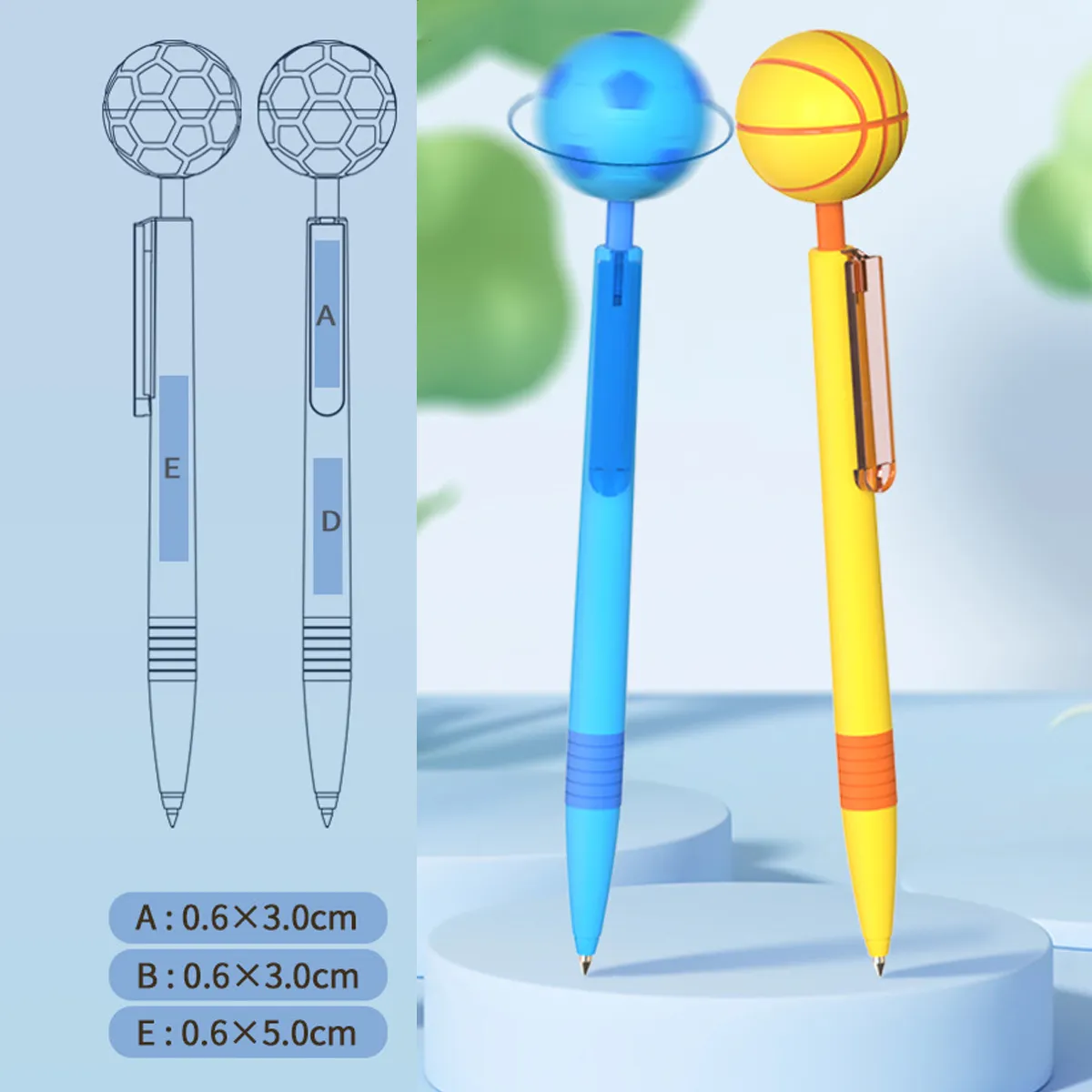 Decompression Football Office Favors School  Ballpoint Pens 5