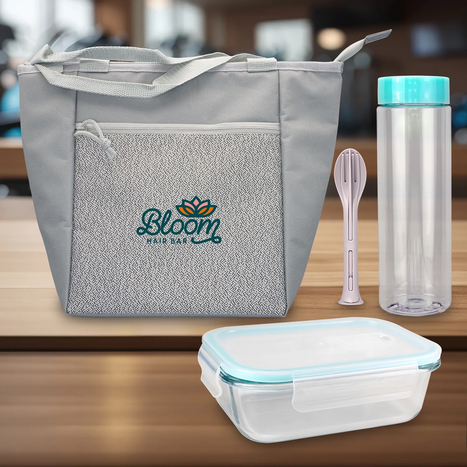 Speck Glass, Bottle & Utensil Tote Set 4