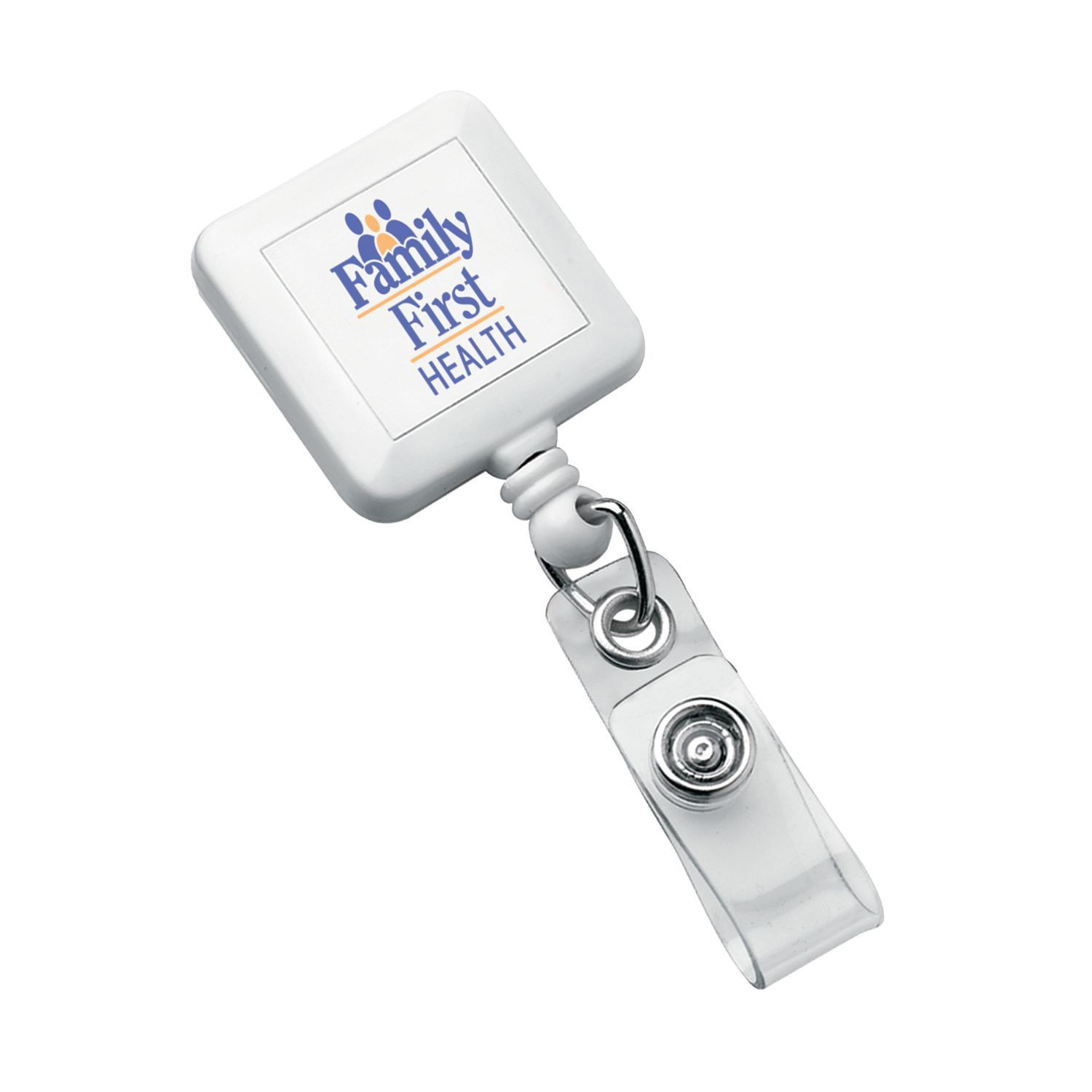Square Retractable Badge Holder 2